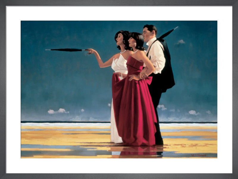 The Missing Man I by Jack Vettriano. Framed art print.