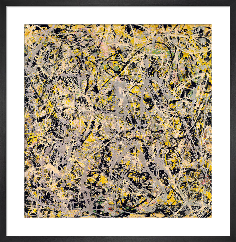 No. 4, 1949 by Jackson Pollock. Framed art print.