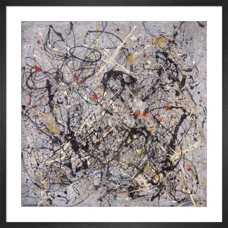 Number 18, 1950 by Jackson Pollock. Framed art print.