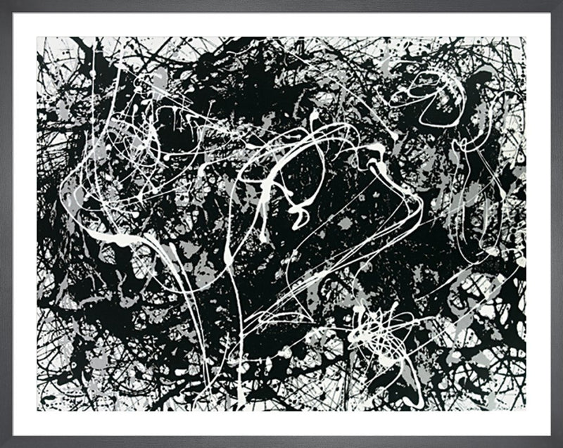 Number 33 by Jackson Pollock. Framed art print.
