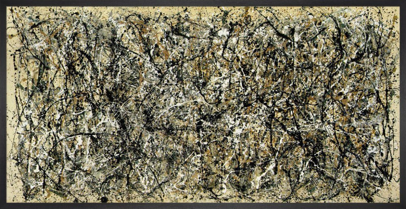 One, Number 31 by Jackson Pollock. Framed art print.