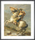 Napoleon Crossing the Alps, 1803 by Jacques-Louis David. Framed art print.
