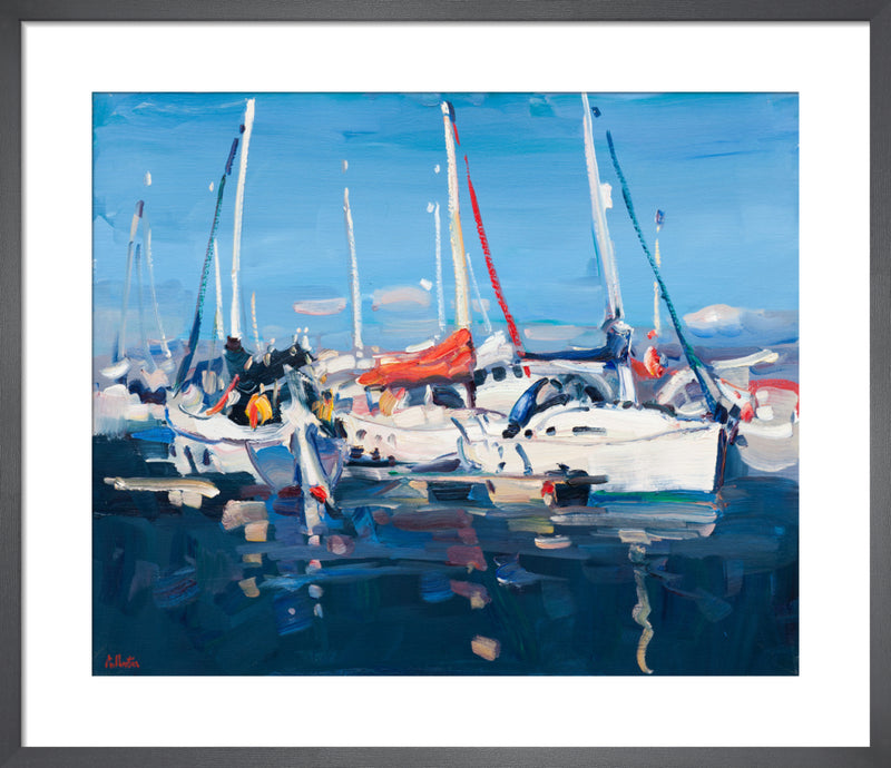 Red Sail by James Fullarton. Framed art print.
