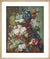 Fruit and Flowers in a Terracotta Vase by Jan Van Os. Framed art print.