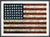 Flag 1954 by Jasper Johns. Framed art print.