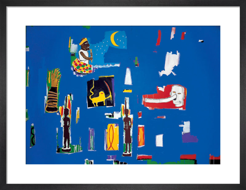 Antar, 1985 by Jean-Michel Basquiat. Framed art print.