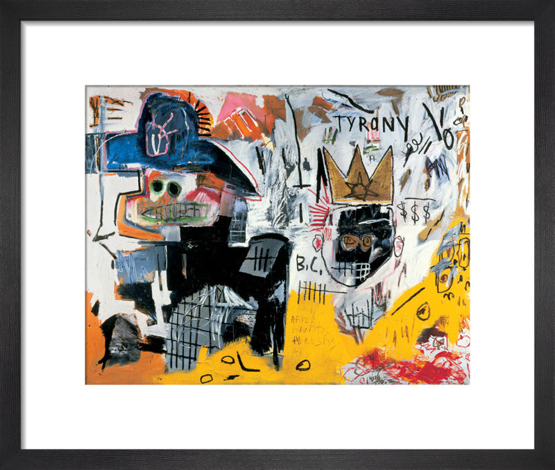 Untitled (Tyrany) 1982 by Jean-Michel Basquiat. Framed art print.