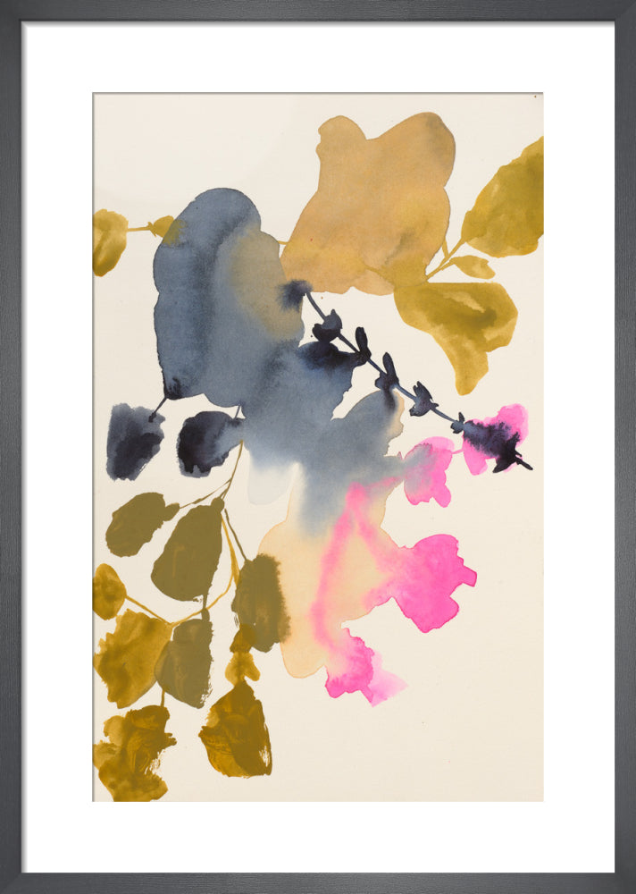 Indigo Rock 6 by Jen Garrido. Framed art print.
