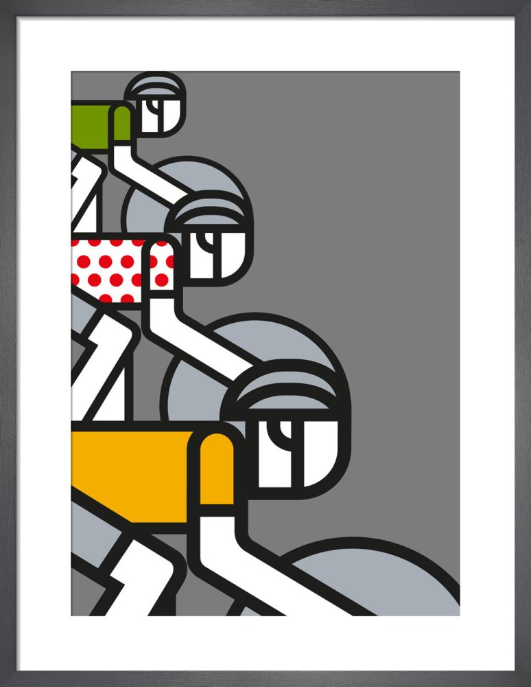 Peloton by Jeremy Harnell. Framed art print.