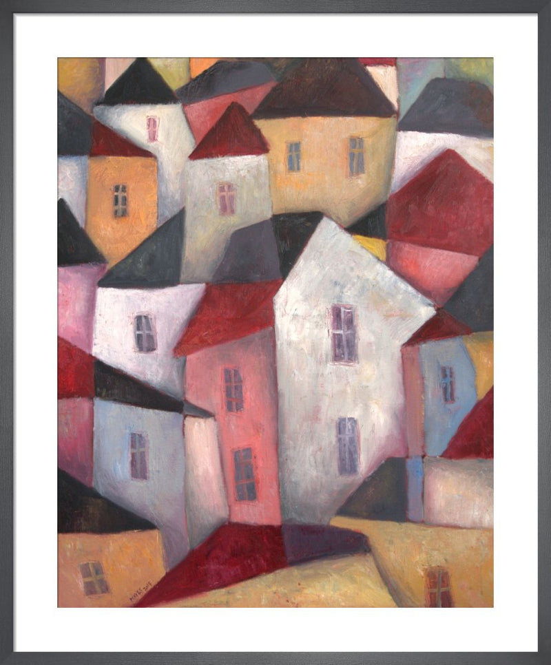 Townscape Abstraction by Jeremy Mayes. Framed art print.