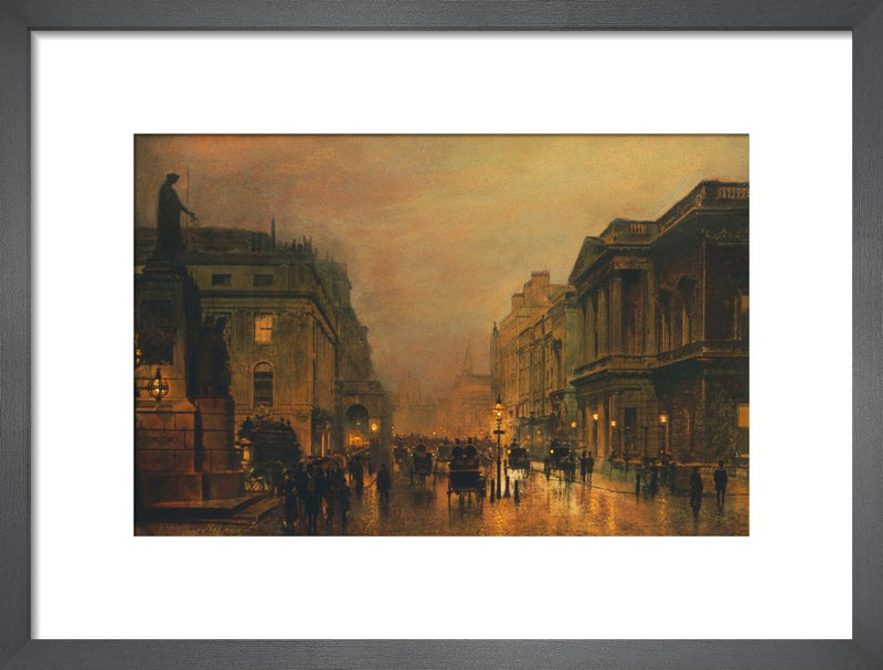 Pall Mall by John Atkinson Grimshaw. Framed art print.