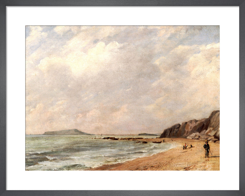 A View of Osmington Bay, Dorset, looking towards Portland Island by John Constable. Framed art print.