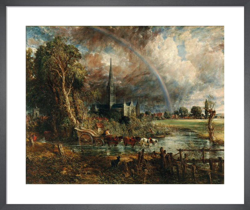 Salisbury Cathedral from the Meadows, 1831 by John Constable. Unframed art print.