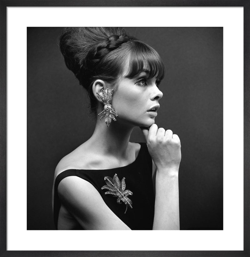 Jean Shrimpton by John French. Framed art print.