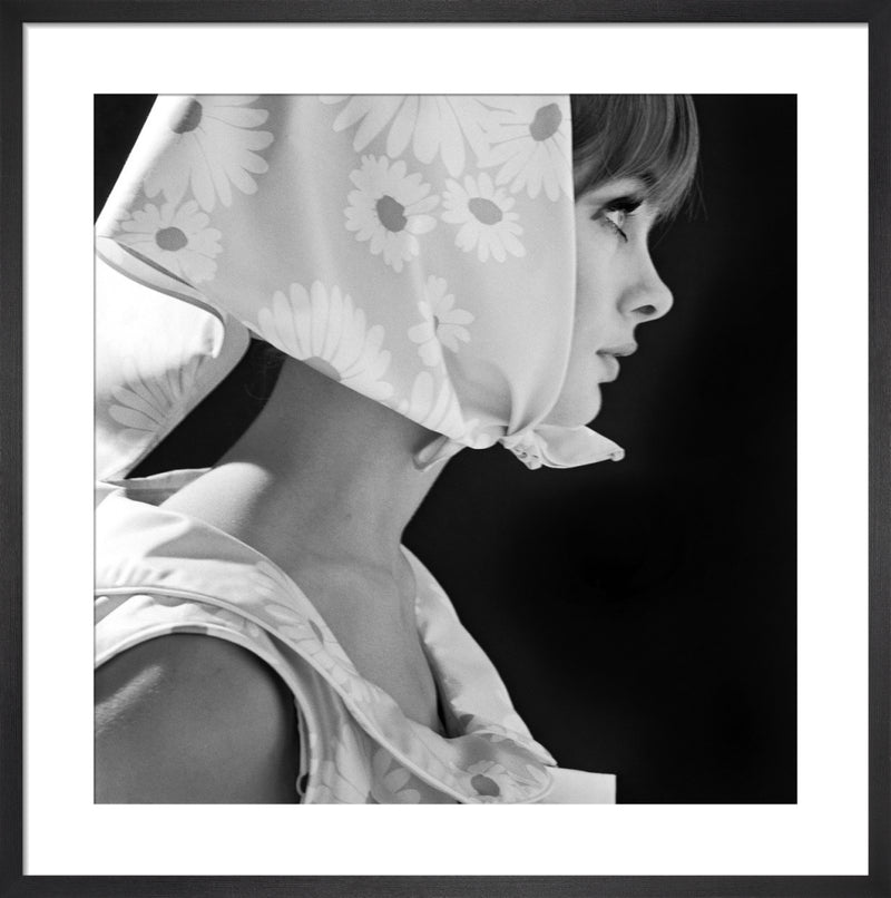 Jean Shrimpton by John French. Framed art print.