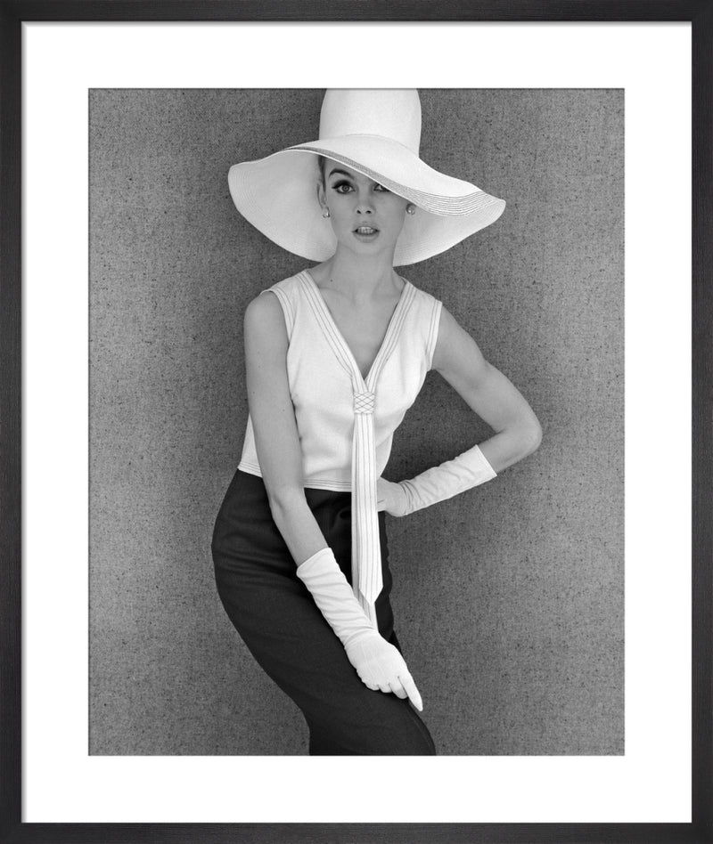 Jean Shrimpton by John French. Framed art print.
