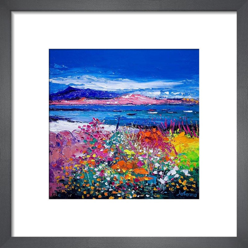 Front Gardens and the Moorings, Iona by John Lowrie Morrison. Framed art print.