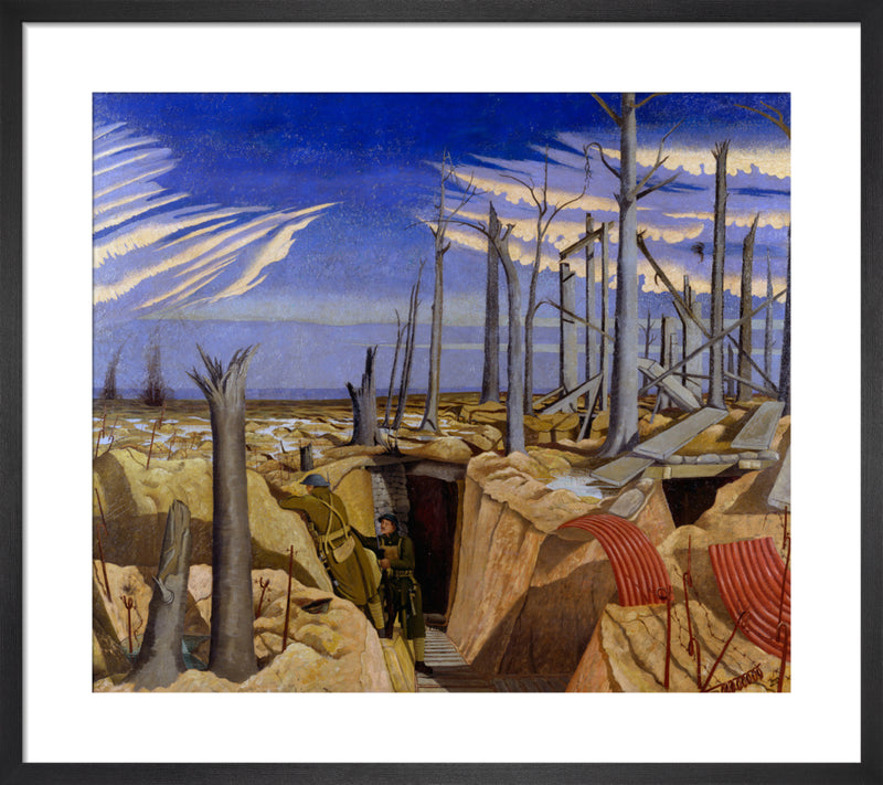 Oppy Wood, 1917 by John Nash. Framed art print.