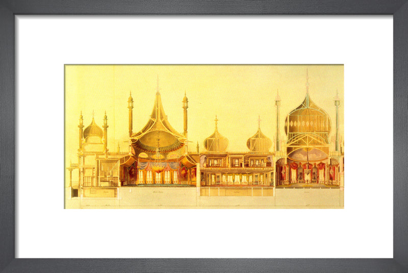 Royal Pavilion, Brighton by John Nash. Framed art print.