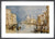 The Grand Canal Venice, with Gondolas and Figures in the Foreground by Joseph Mallord William Turner. Framed art print.