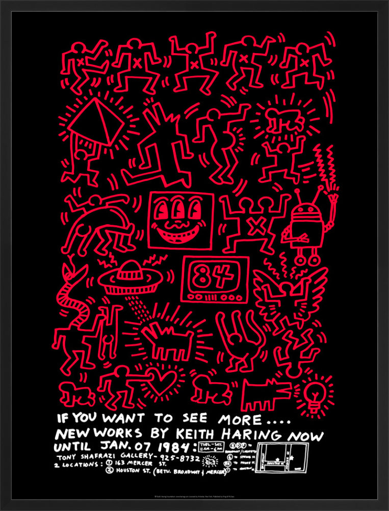 If You Want to See More.... 1984 by Keith Haring. Unframed art print.