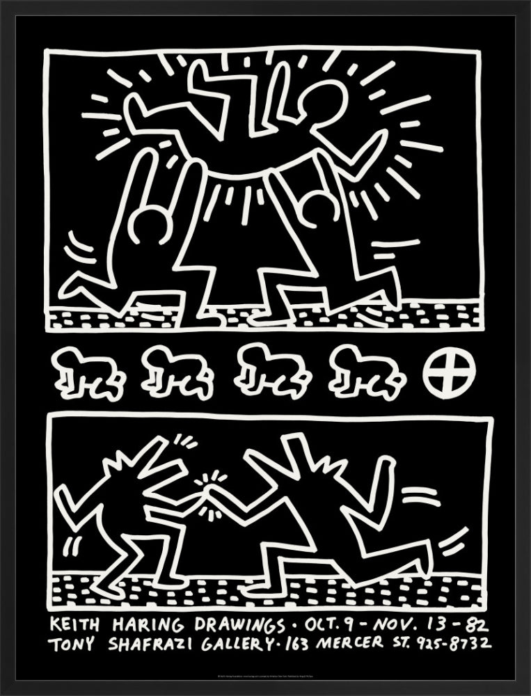 Keith Haring Drawings 1982 by Keith Haring. Unframed art print.