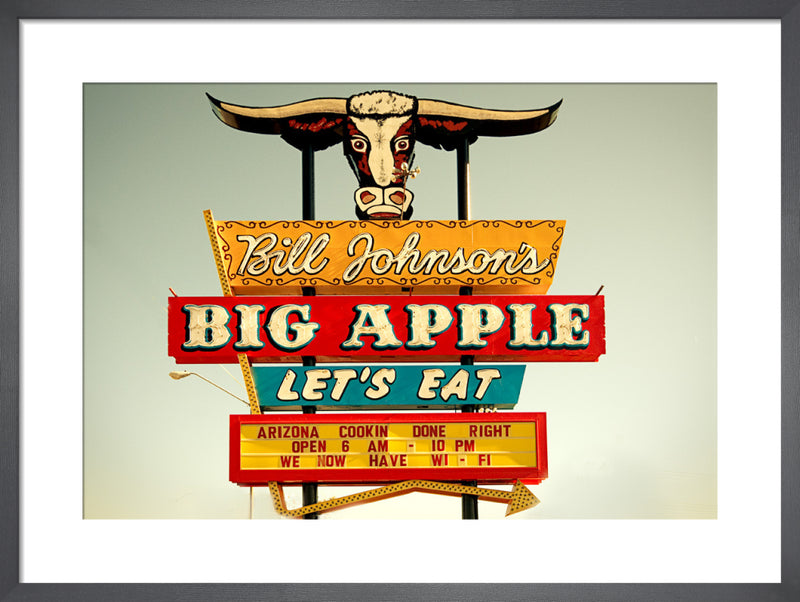 Bill Johnson's by Keri Bevan. Framed art print.