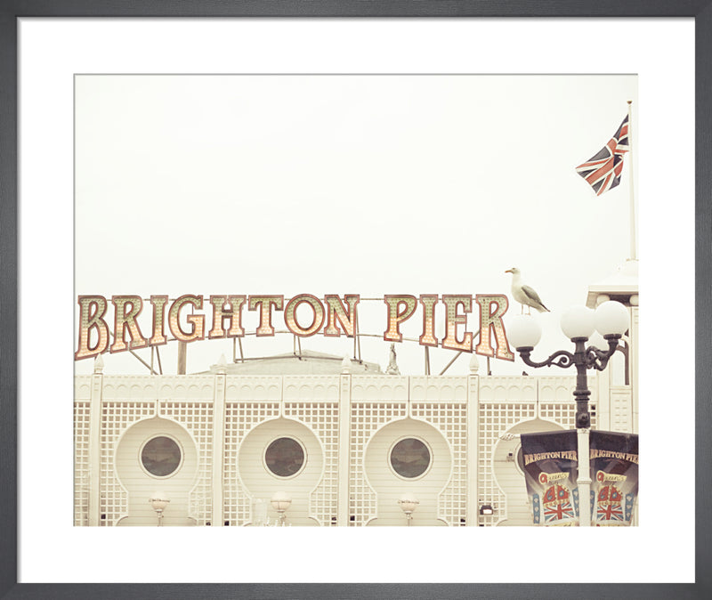 Brighton Pier by Keri Bevan. Framed art print.