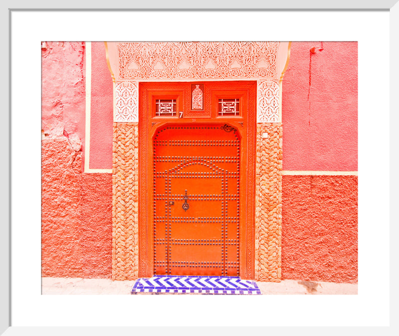 The Pink City by Keri Bevan. Framed art print.