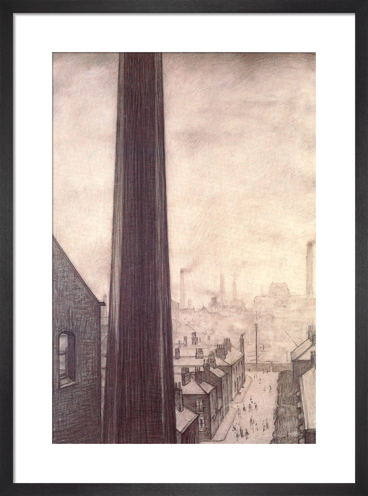 A View From The Window Of The Royal Technical College, Salford, 1924 by L.S. Lowry. Framed art print.