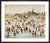 At the Seaside by L.S. Lowry. Framed art print.
