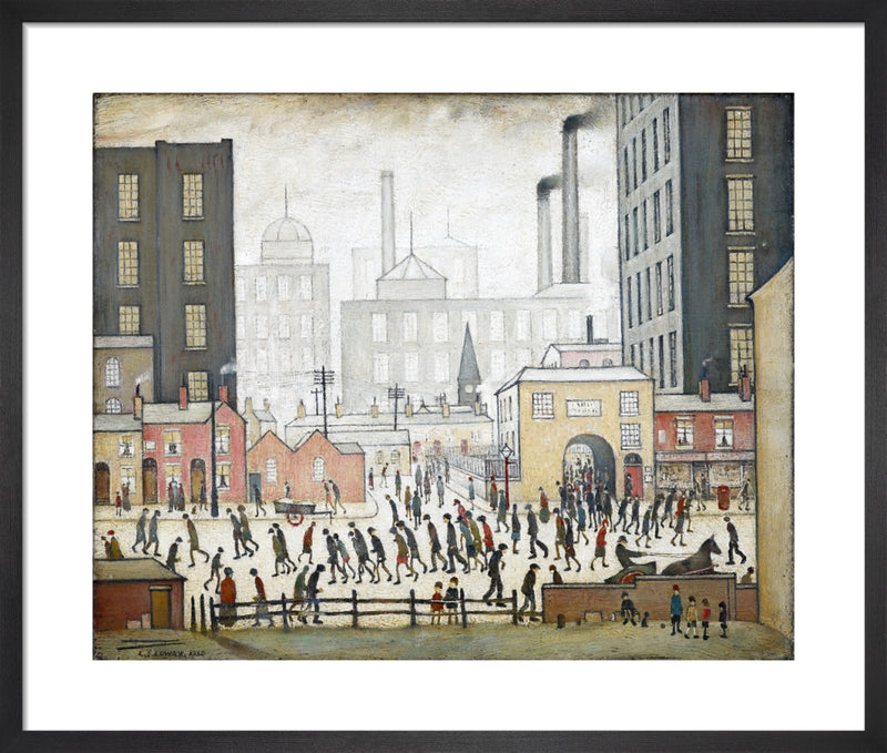 Coming From The Mill, 1930 by L.S. Lowry. Framed art print.