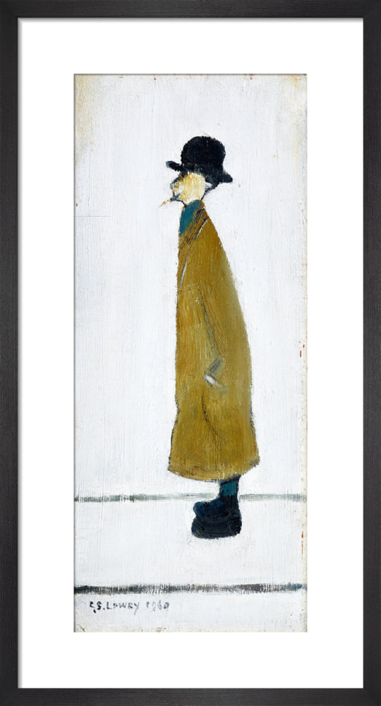 Gentleman Looking At Something, 1960 by L.S. Lowry. Framed art print.