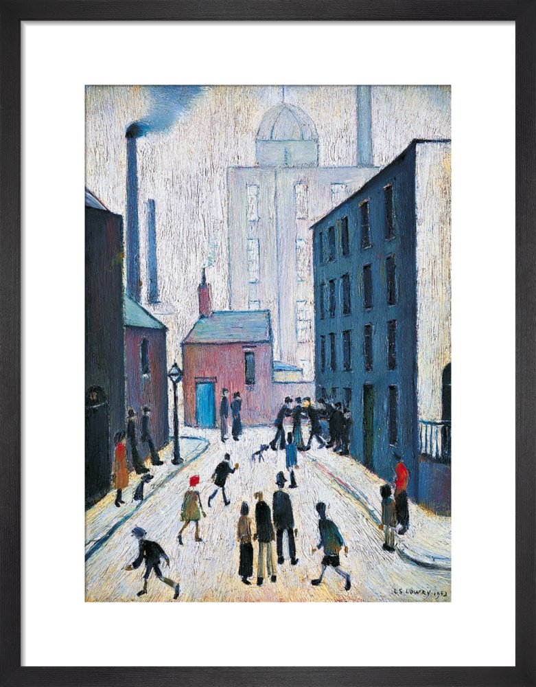 Industrial Scene, 1953 by L.S. Lowry. Framed art print.