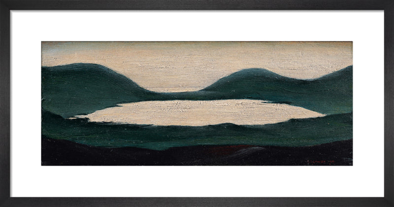 The Lake, 1951 by L.S. Lowry. Framed art print.