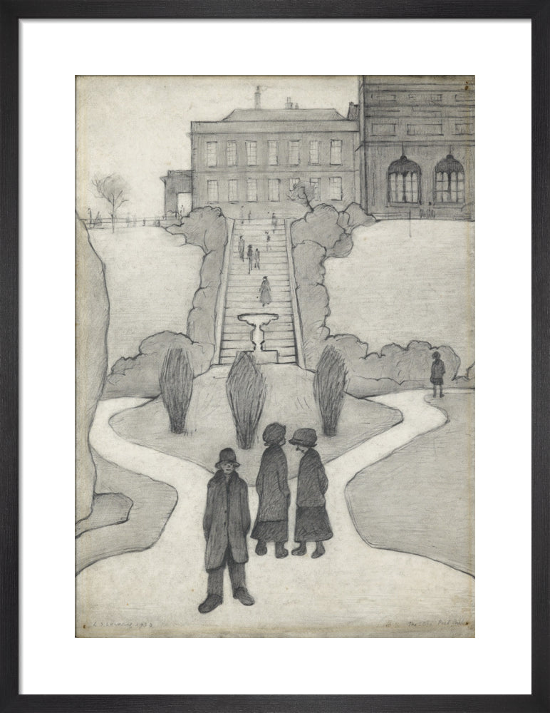 The Steps, Peel Park, Salford, 1930 by L.S. Lowry. Framed art print.