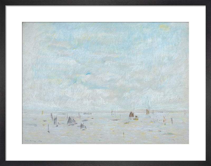 Yachts, 1920 by L.S. Lowry. Framed art print.