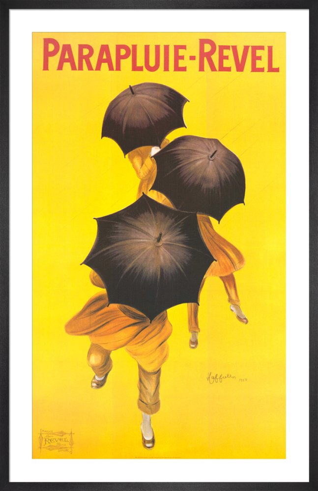 Parapluie Revel by Leonetto Cappiello. Framed art print.