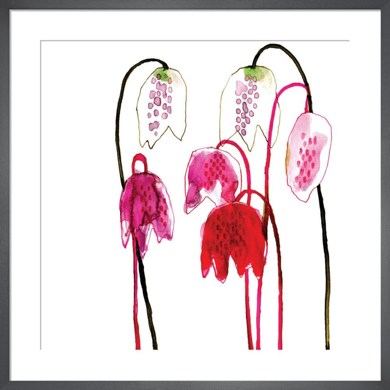Fritillaria by Louise Cunningham. Framed art print.