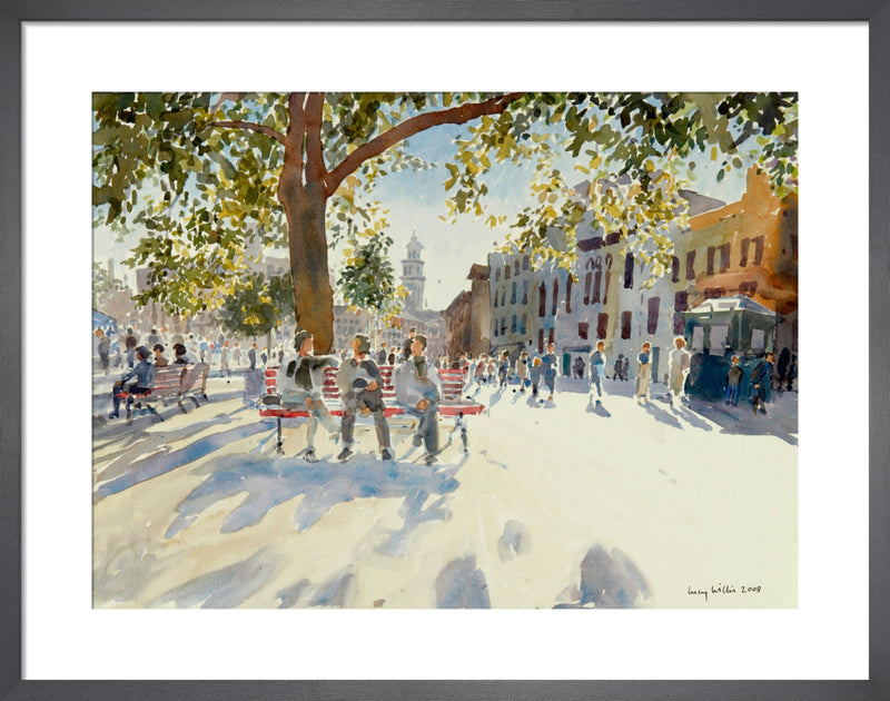 Campo di Santa Margherita, Venice by Lucy Willis. Framed art print.