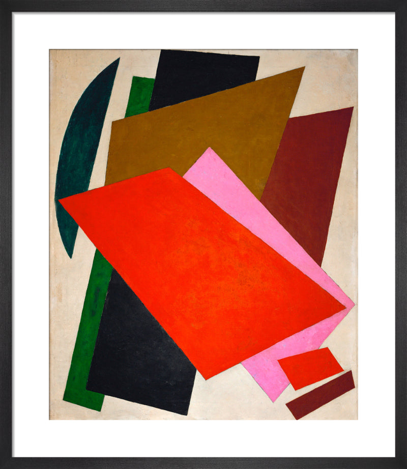 Composition, 1917 by Lyubov Popova. Framed art print.