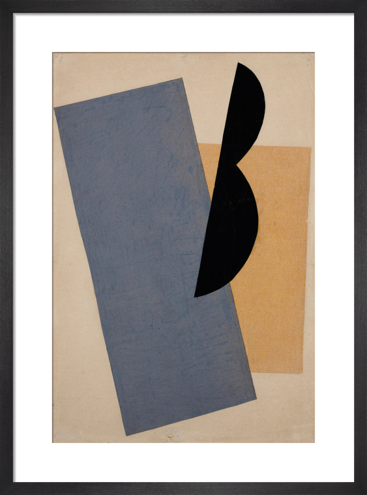 Composition (Blue-Yellow-Black) by Lyubov Popova. Framed art print.