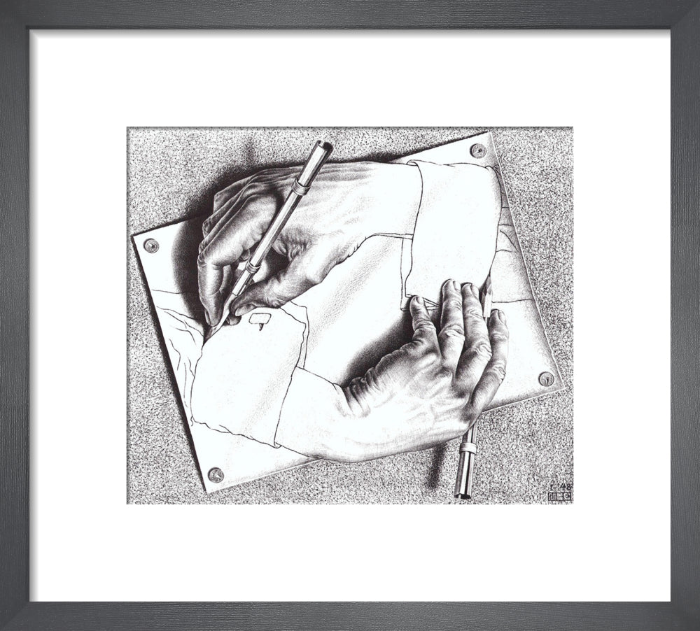 Drawing Hands M.C. Escher Print Framed Art UK