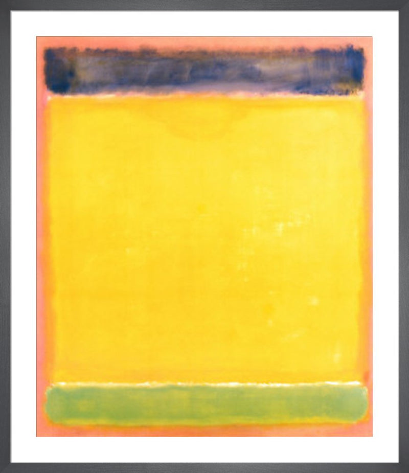 Untitled (Blue, Yellow, Green, Red) by Mark Rothko. Framed art print.