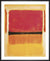 Untitled (Violet, Black, Orange, Yellow on White and Red) by Mark Rothko. Framed art print.