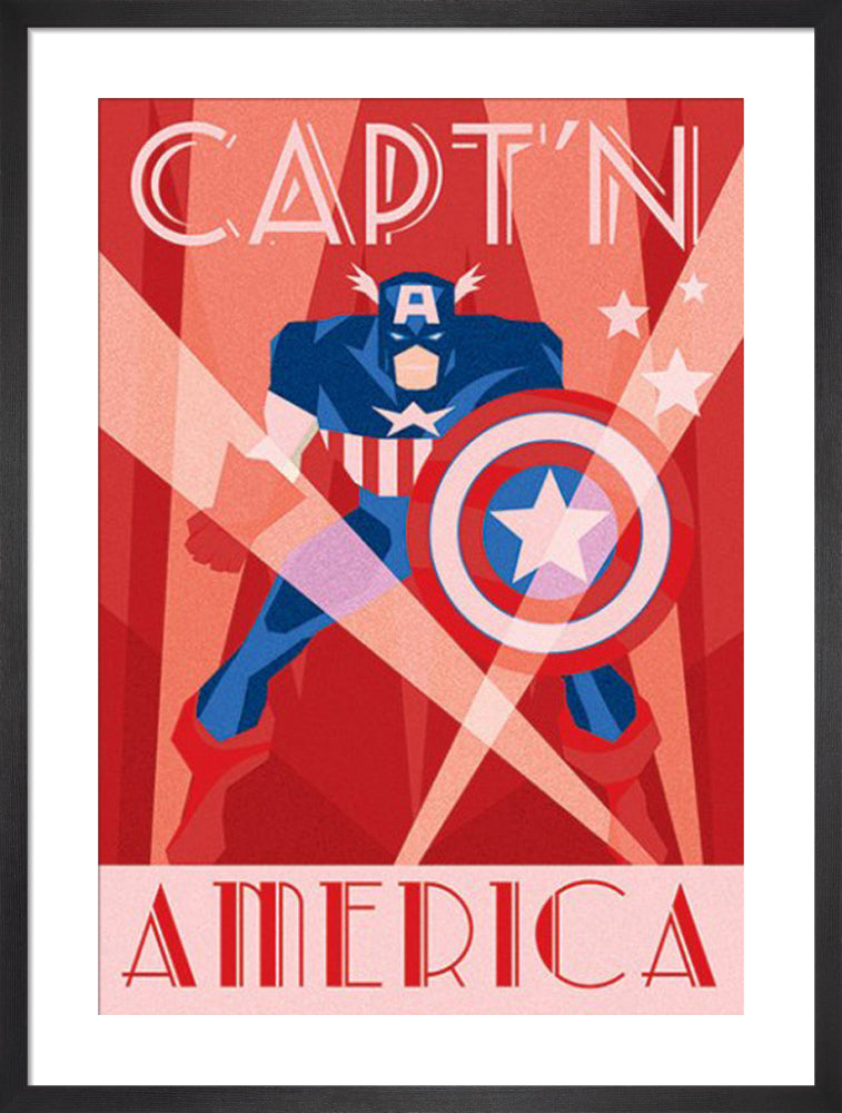 Marvel Deco by Marvel Comics. Framed art print.