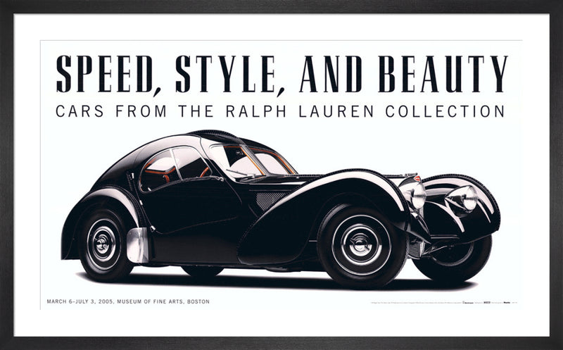 Speed, Style, and Beauty: Cars From the Ralph Lauren Collection by Michael Furman. Framed art print.