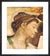 Portrait: Erythrean Sibyl by Michelangelo. Framed art print.