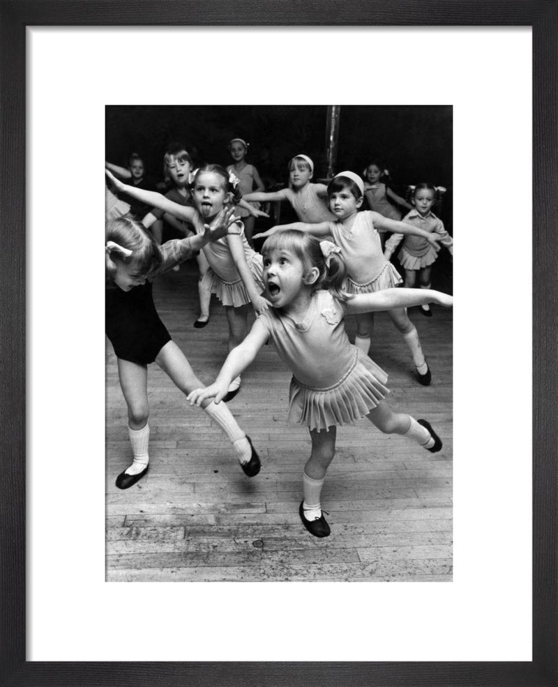Dancing Children by Mirrorpix. Framed art print.