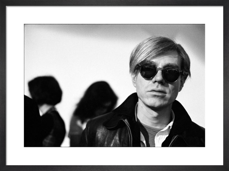 Andy Warhol, 1966 by Nat Finkelstein. Framed art print.